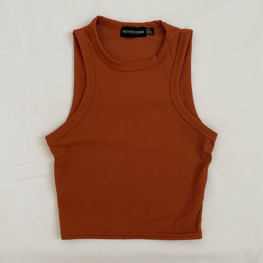 PLT Rust Cropped Tank